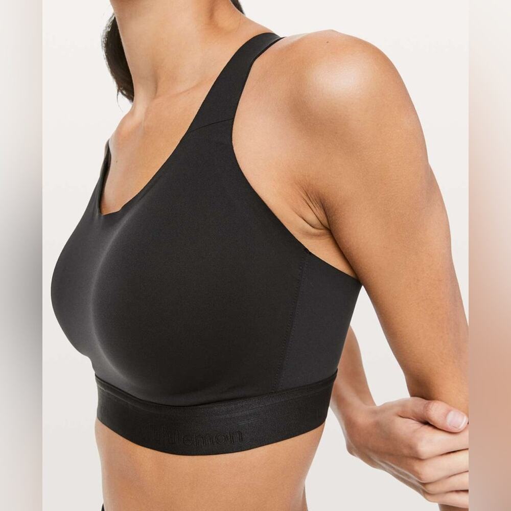 Lululemon Fine Form Sports Bra Black High Impact Size 32C